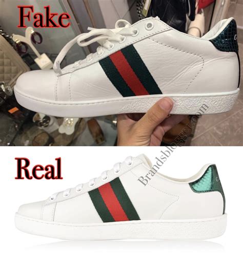 hoe to tell fake gucci ace flame sneakers|gucci ace logo check.